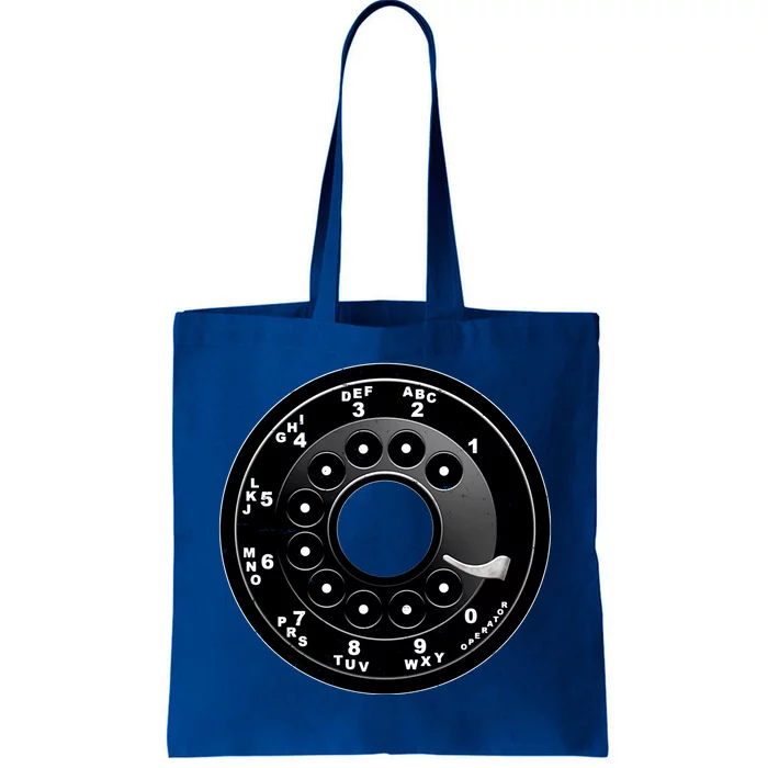 Vintage Retro Rotary Phone Dial Tote Bag