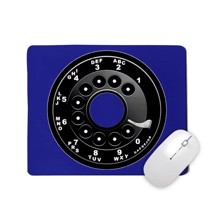 Vintage Retro Rotary Phone Dial Mousepad