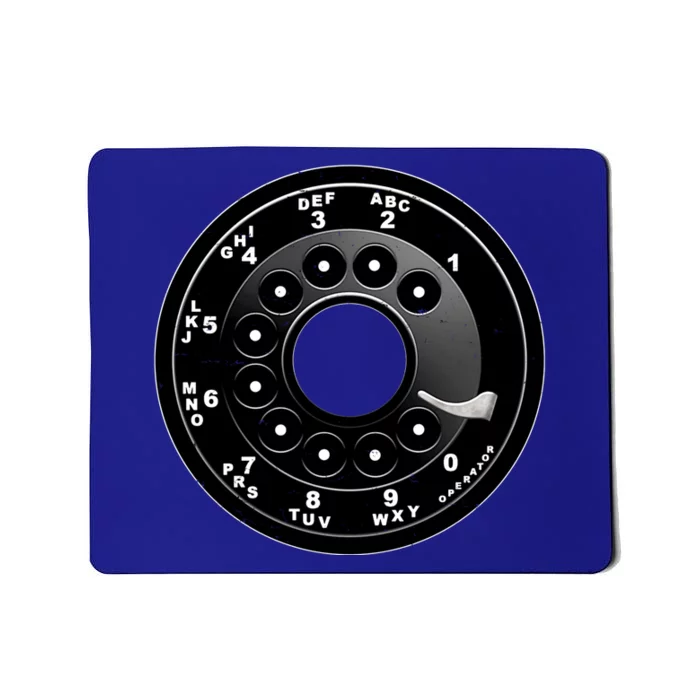 Vintage Retro Rotary Phone Dial Mousepad