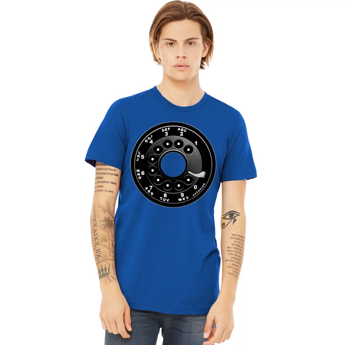 Vintage Retro Rotary Phone Dial Premium T-Shirt