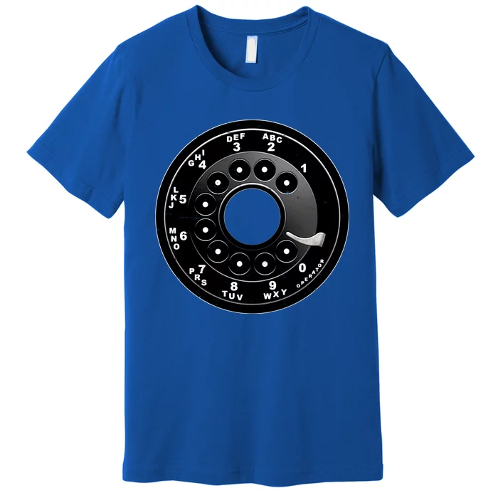 Vintage Retro Rotary Phone Dial Premium T-Shirt