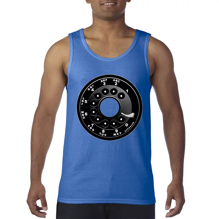 Vintage Retro Rotary Phone Dial Tank Top