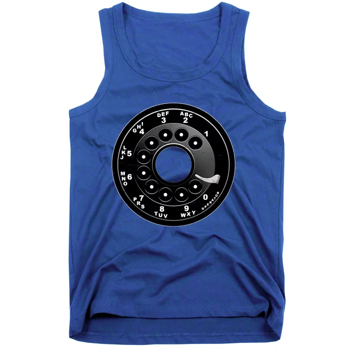 Vintage Retro Rotary Phone Dial Tank Top