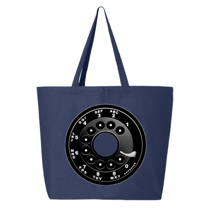 Vintage Retro Rotary Phone Dial 25L Jumbo Tote