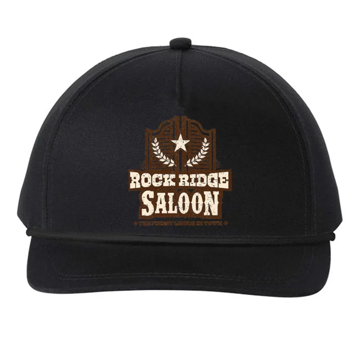 Vintage Rock Ridge Saloon Snapback Five-Panel Rope Hat