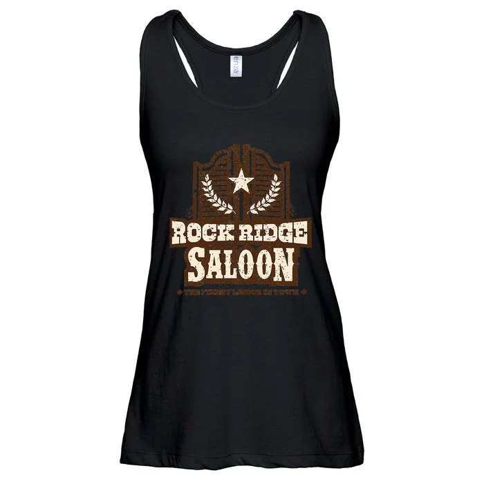 Vintage Rock Ridge Saloon Ladies Essential Flowy Tank