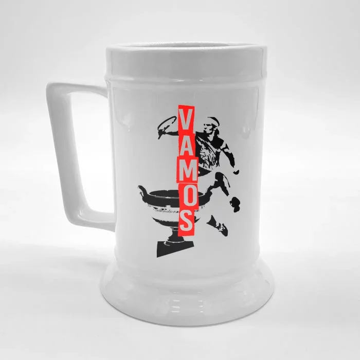 Vamos Rafa Rafael Nadal Tennis Lover Front & Back Beer Stein