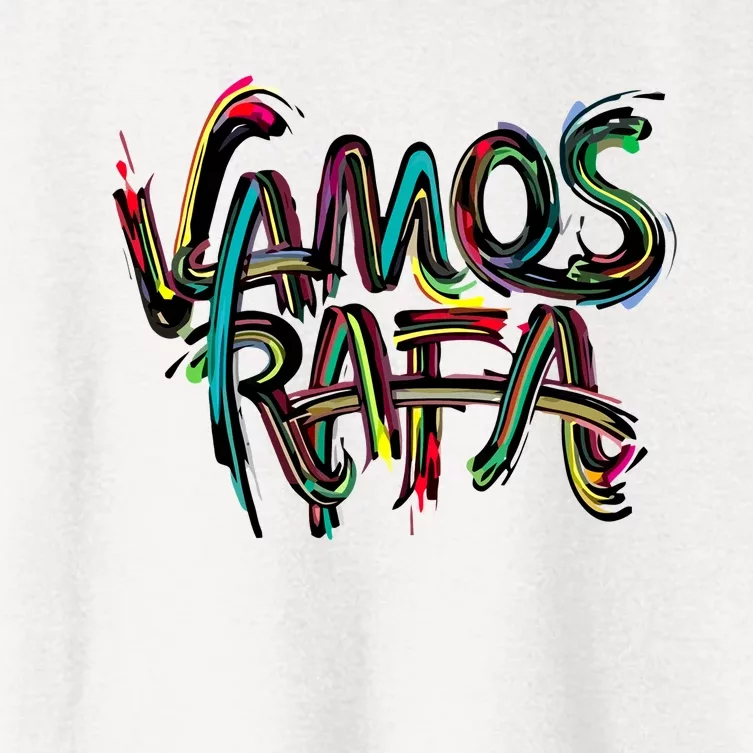 Vamos Rafa Rafael Nadal Tennis Lover Women's Crop Top Tee