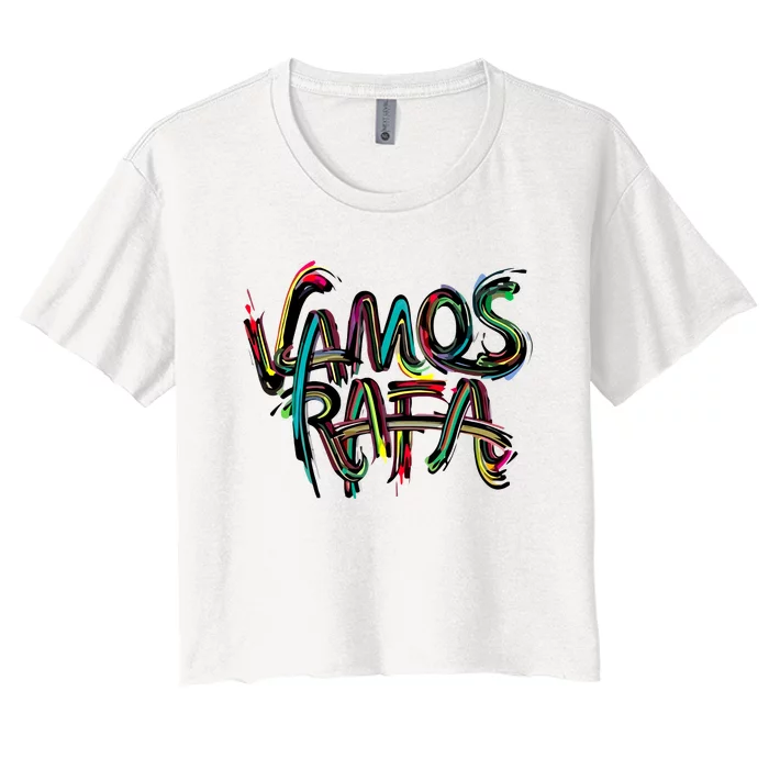 Vamos Rafa Rafael Nadal Tennis Lover Women's Crop Top Tee