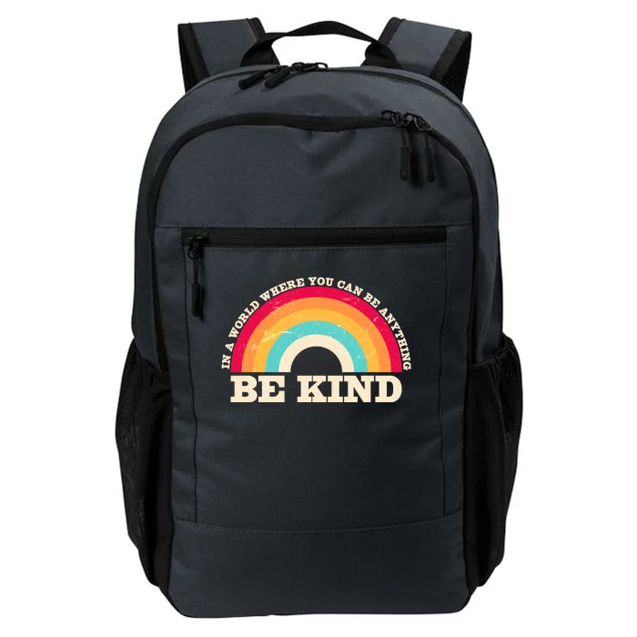 Vintage Retro Rainbow Be Kind Daily Commute Backpack