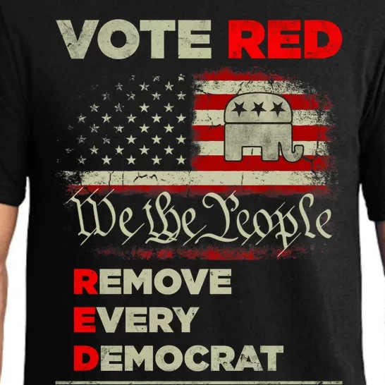 Vote Red Remove Every Democrat Red Wave Republican GOP Pajama Set