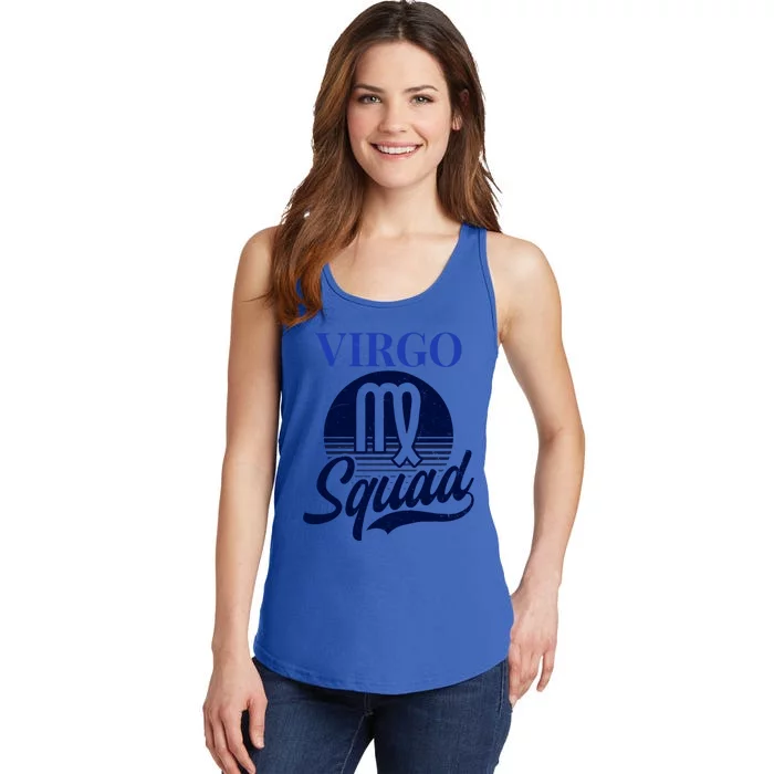 Vintage Retro Squad Design Virgo Zodiac Gift Ladies Essential Tank