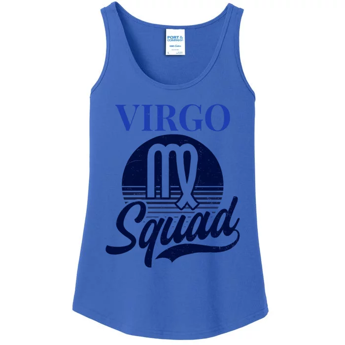 Vintage Retro Squad Design Virgo Zodiac Gift Ladies Essential Tank