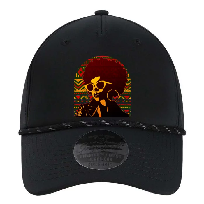 Vintage Retro Stylish Black African American Woman With Afro Performance The Dyno Cap