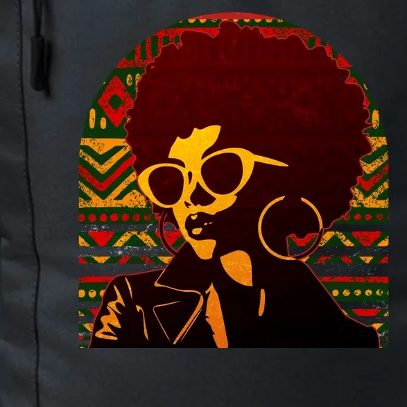 Vintage Retro Stylish Black African American Woman With Afro Daily Commute Backpack