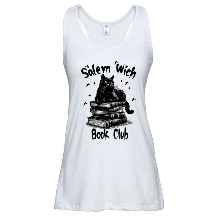 Vintage Retro Salem Witch Book Club Ladies Essential Flowy Tank