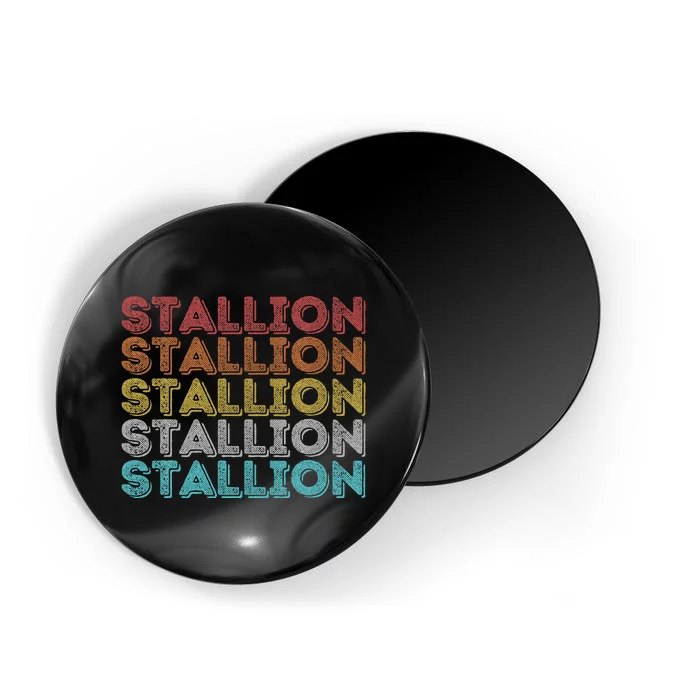 Vintage Retro Stallion Magnet