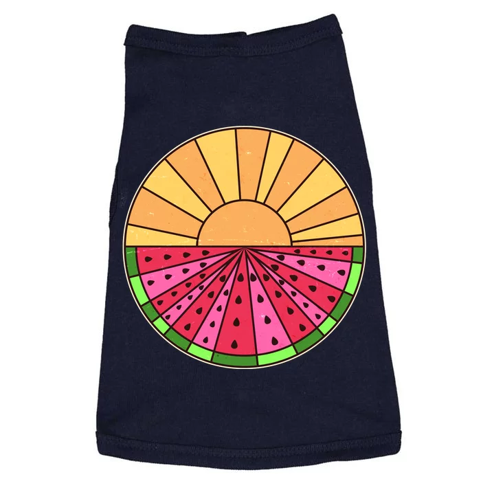 Vintage Retro Summer Sunshine Watermelon Doggie Tank