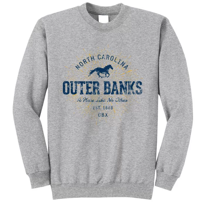 Vintage Retro Style O.U.T.E.R B.A.N.K Tall Sweatshirt