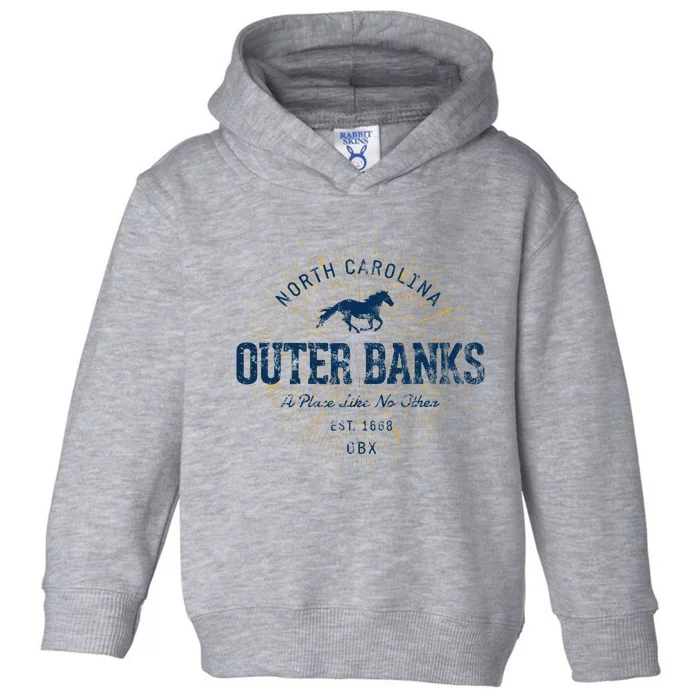 Vintage Retro Style O.U.T.E.R B.A.N.K Toddler Hoodie