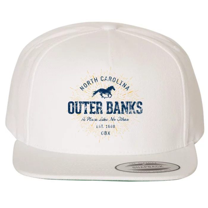 Vintage Retro Style O.U.T.E.R B.A.N.K Wool Snapback Cap