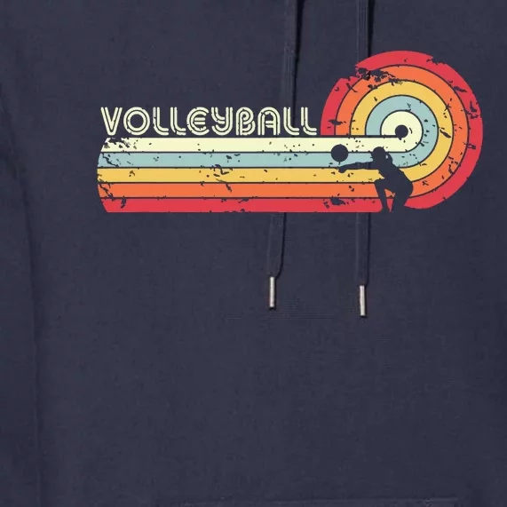 Volleyball Retro Style Premium Hoodie