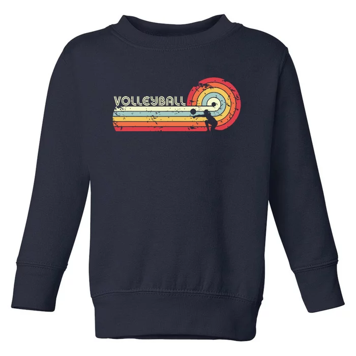 Volleyball Retro Style Toddler Sweatshirt