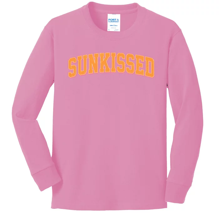 Vintage Retro Sunkissed Kids Long Sleeve Shirt