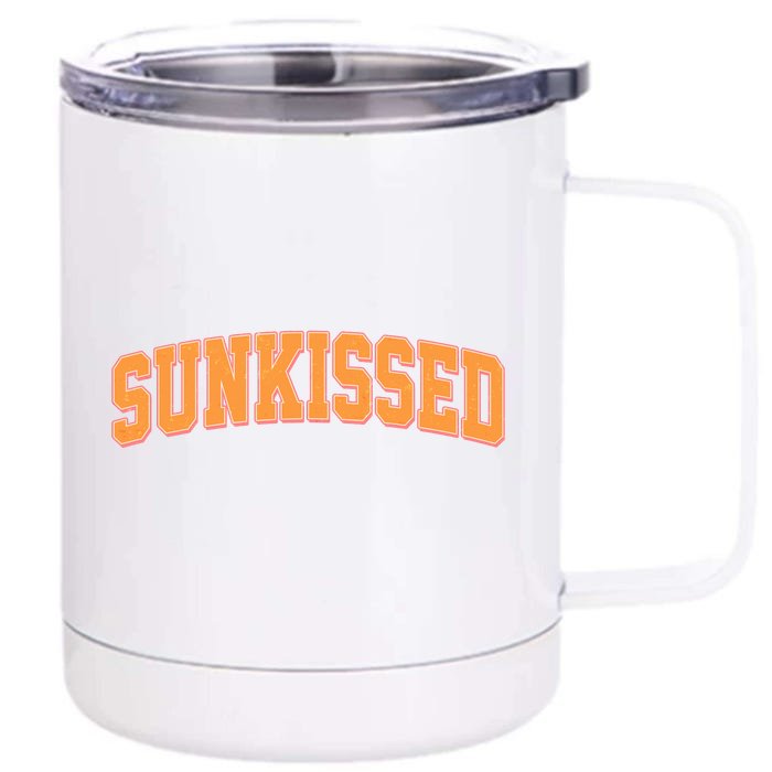 Vintage Retro Sunkissed Front & Back 12oz Stainless Steel Tumbler Cup