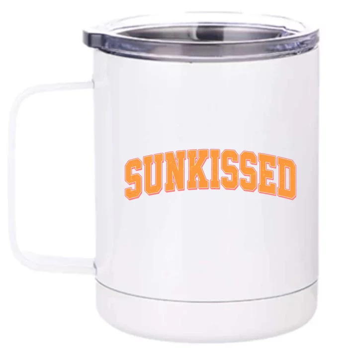 Vintage Retro Sunkissed Front & Back 12oz Stainless Steel Tumbler Cup