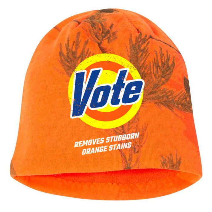 Vote Removes Stubborn Orange Stains Kamala Harris 2024 Meaningful Gift Kati - Camo Knit Beanie