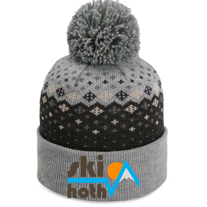 Vintage Retro Ski Hoth Logo The Baniff Cuffed Pom Beanie