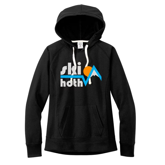 Vintage Retro Ski Hoth Logo Women's Fleece Hoodie