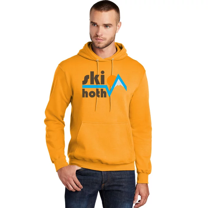 Vintage Retro Ski Hoth Logo Hoodie