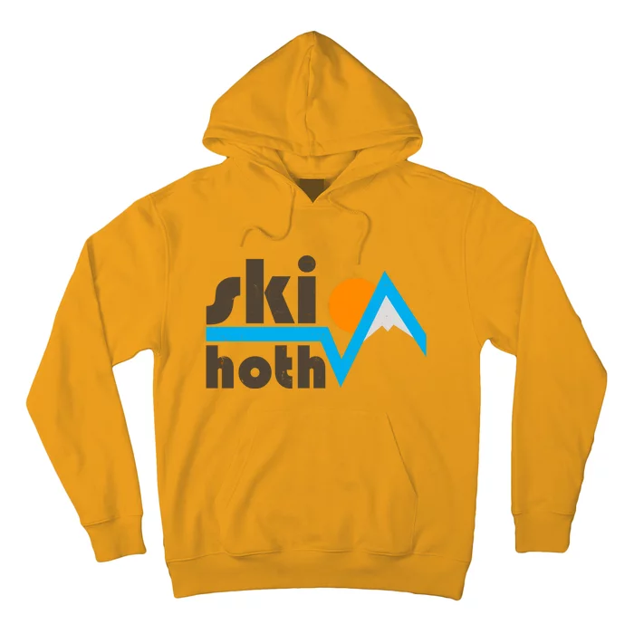 Vintage Retro Ski Hoth Logo Hoodie