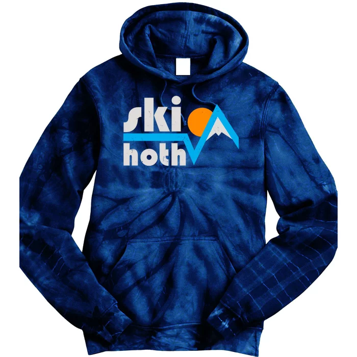 Vintage Retro Ski Hoth Logo Tie Dye Hoodie