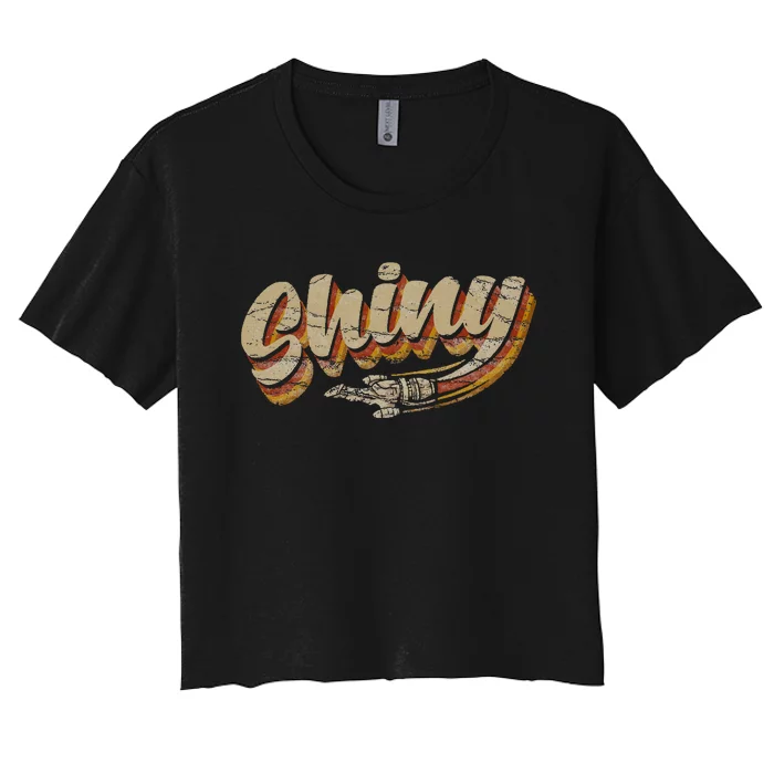 Vintage Retro Shiny Since 2002 Vintage Firefly Serenity Women's Crop Top Tee