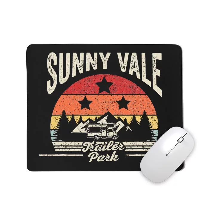 Vintage Retro Sunnyvale Trailer Park Mousepad