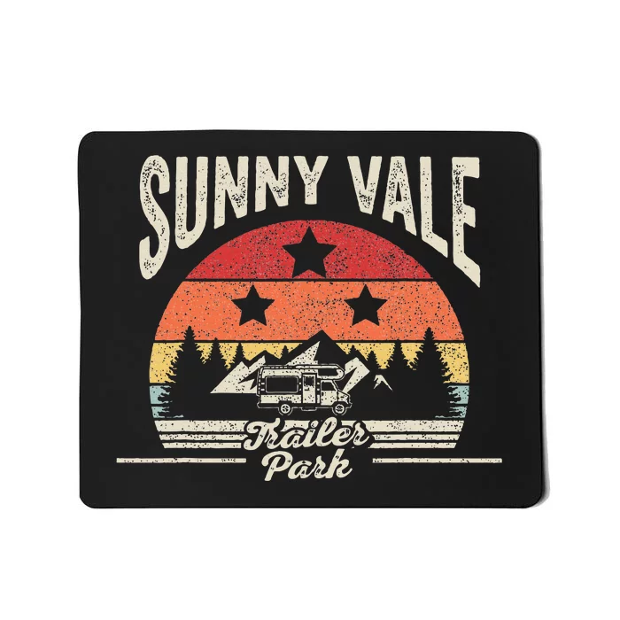 Vintage Retro Sunnyvale Trailer Park Mousepad