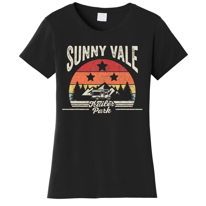 Vintage Retro Sunnyvale Trailer Park Women's T-Shirt