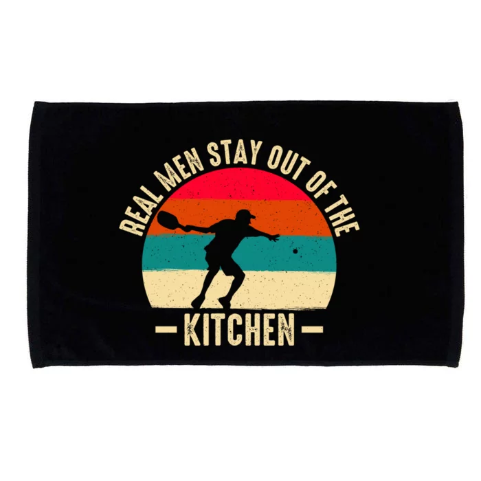 Vintage Real Stay Out Of The Kitchen Funny Pickleball Gift Microfiber Hand Towel