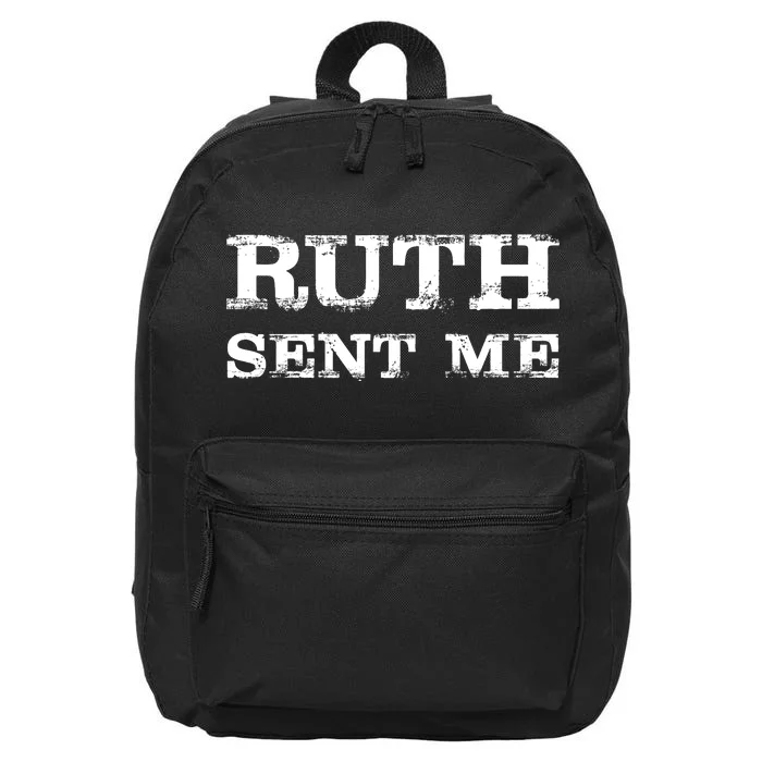 Vintage Ruth Sent Me RBG Ruth Bader Ginsburg Vote 16 in Basic Backpack