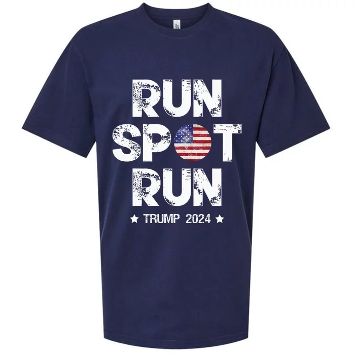 Vote Run Spot Run 2024 Trumpharris Presidential Debate Sueded Cloud Jersey T-Shirt