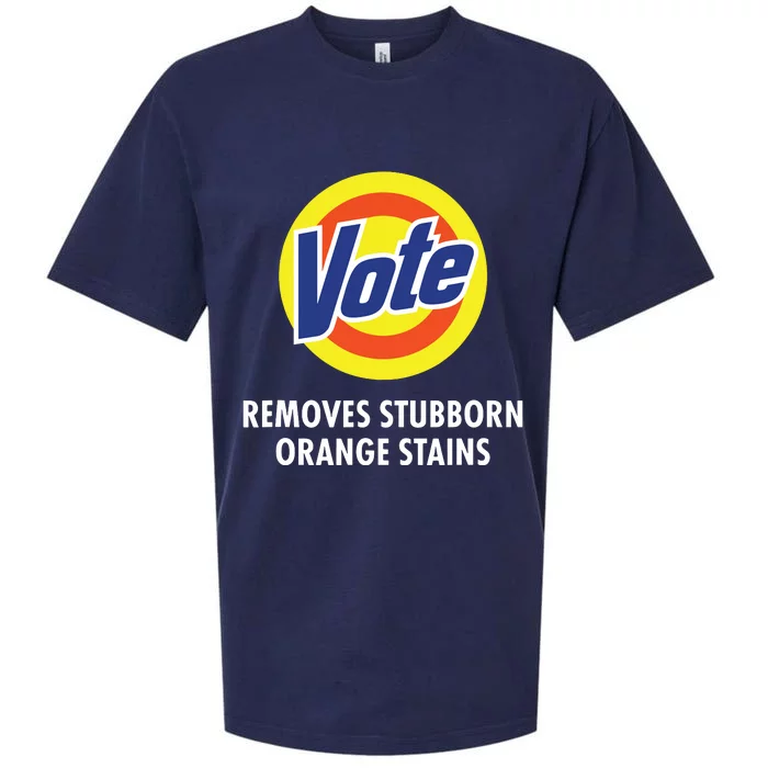 Vote Removes Stubborn Orange Stains Funny Antitrump Sueded Cloud Jersey T-Shirt