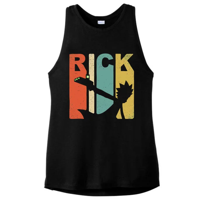 Vintage Rick Sanchez 90s And 80s Style Ladies Tri-Blend Wicking Tank