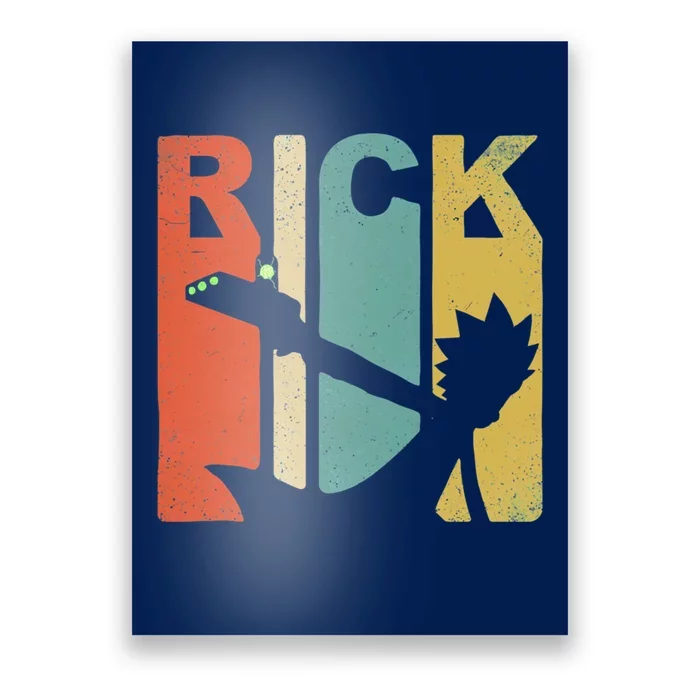 Vintage Rick Sanchez 90s And 80s Style Poster