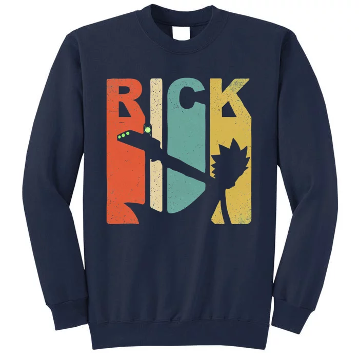 Vintage Rick Sanchez 90s And 80s Style Tall Sweatshirt