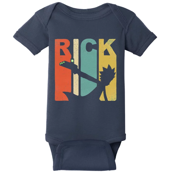 Vintage Rick Sanchez 90s And 80s Style Baby Bodysuit