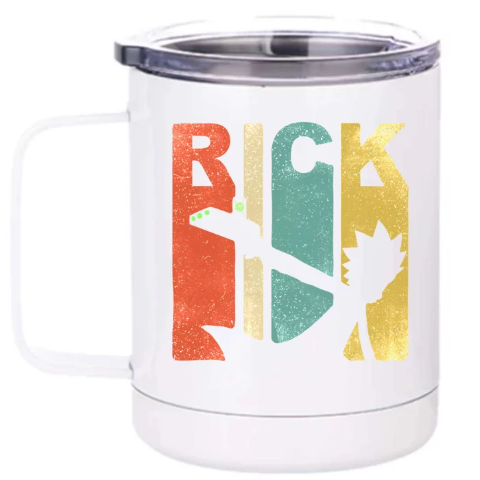 Vintage Rick Sanchez 90s And 80s Style Front & Back 12oz Stainless Steel Tumbler Cup