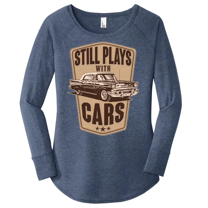 Vintage Retro Still Plays With Cars Women's Perfect Tri Tunic Long Sleeve Shirt